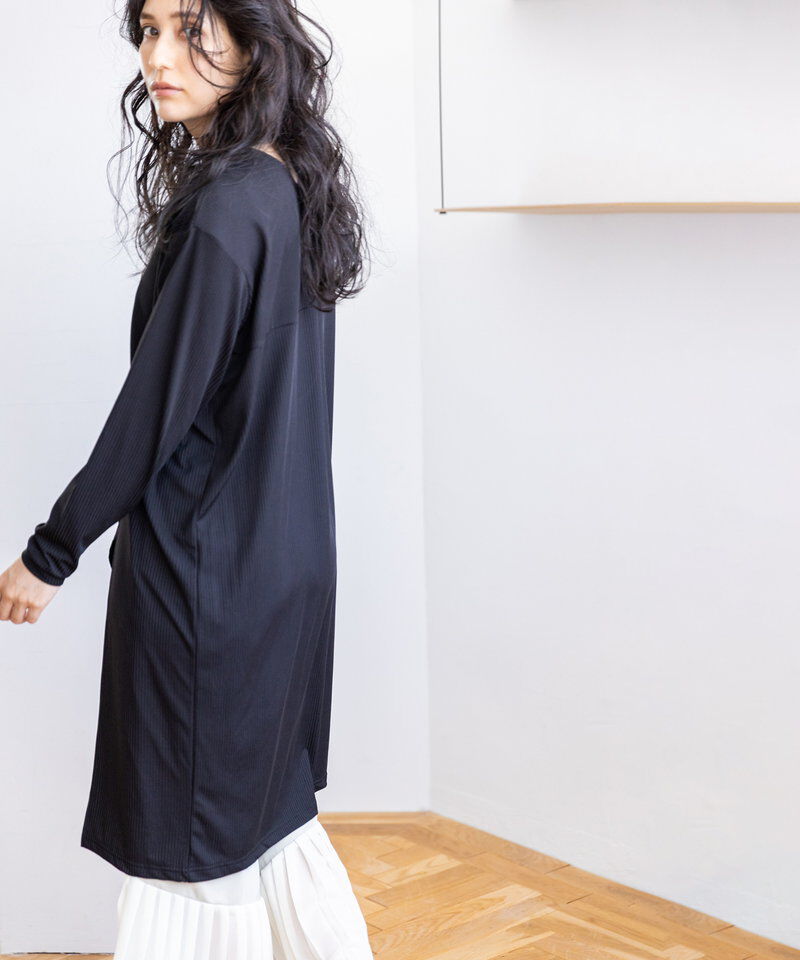  「Vネックロングプルオーバー」|Tシャツ・カットソー|