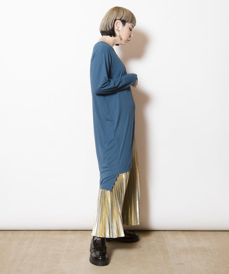  「Vネックロングプルオーバー」|Tシャツ・カットソー|