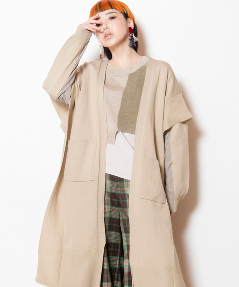  「切替ニットカーディガン」|ニット・セーター|L.BEIGE