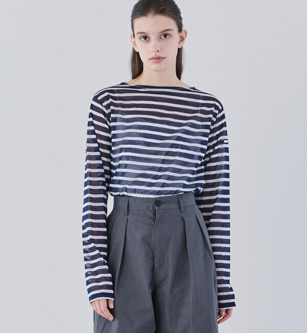 ORCIVAL「ORCIVAL | シースルー ボートネック長袖カットソー WOMEN」|Tシャツ・カットソー|