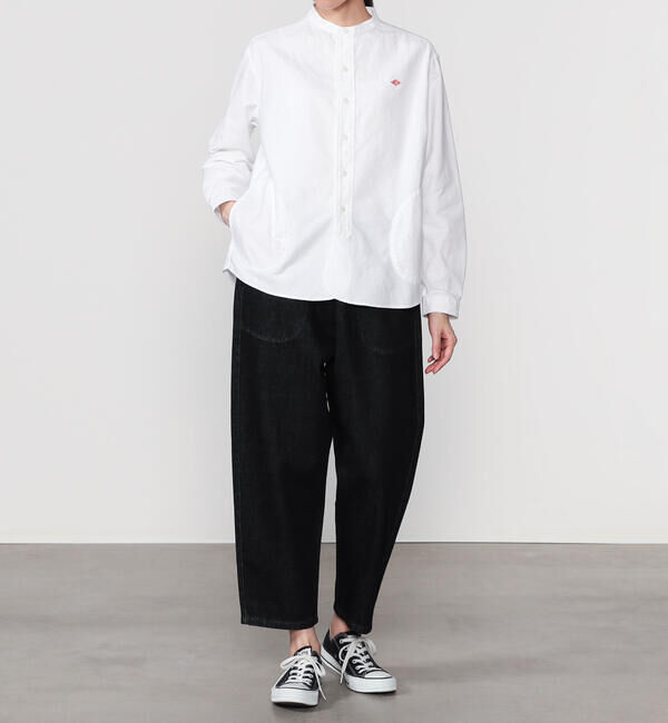 DANTON「DANTON | オックスフォード バンドカラーシャツ SOLID WOMEN」|シャツ・ブラウス|