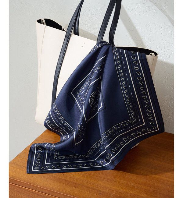  「【le scarf】ペイズリーシルクスカーフ」|バンダナ・スカーフ|