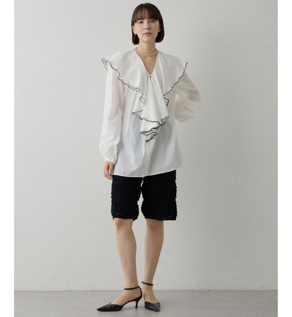  「ローンフリルブラウス」|シャツ・ブラウス|