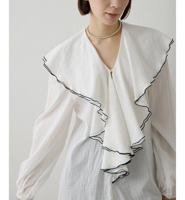  「ローンフリルブラウス」|シャツ・ブラウス|