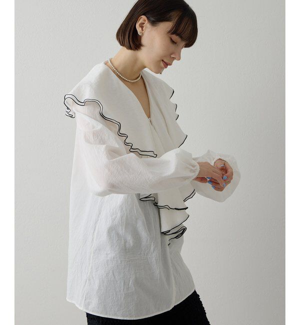  「ローンフリルブラウス」|シャツ・ブラウス|