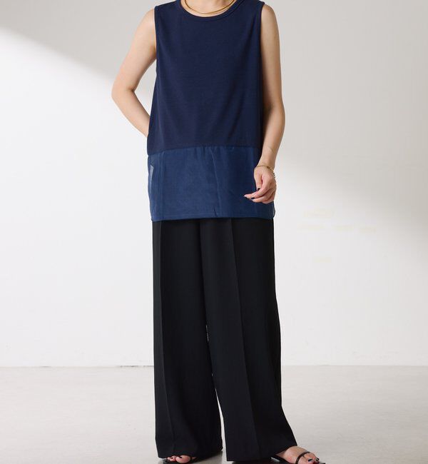  「【C&prime;NOTE/ノート】【新色登場】裾シアータンクトップ」|Tシャツ・カットソー|