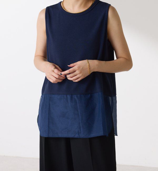  「【C&prime;NOTE/ノート】【新色登場】裾シアータンクトップ」|Tシャツ・カットソー|