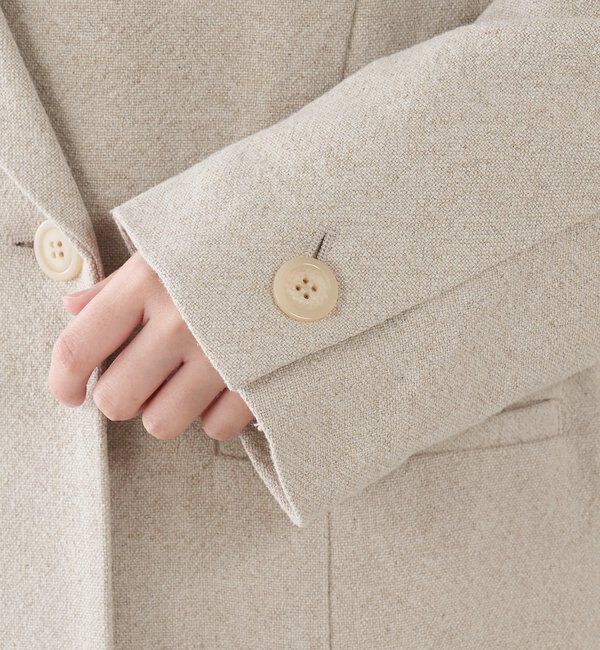  「コットンリネンオーバーダブルジャケット」|ベスト・ジレ|