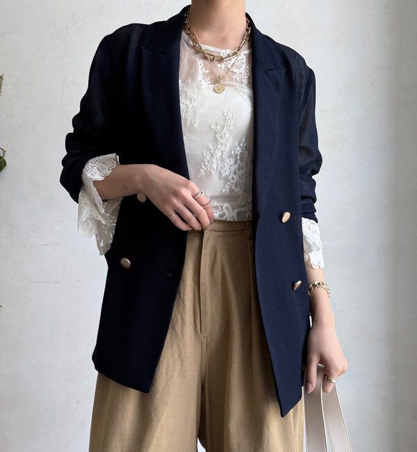  「メッシュダブルジャケット」|テーラードジャケット|