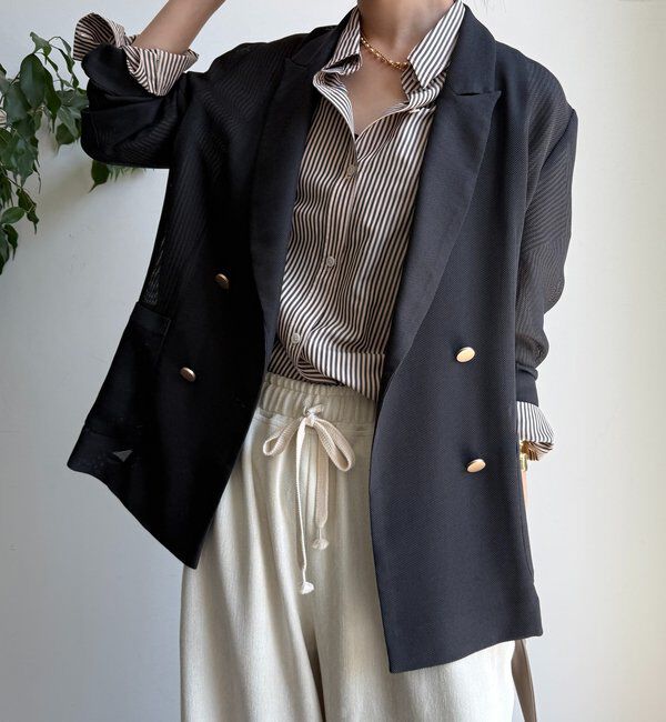  「メッシュダブルジャケット」|テーラードジャケット|