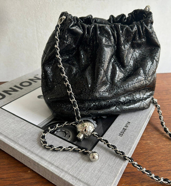  「【WEB限定】ギャザーメタリックキルト」|トートバッグ|