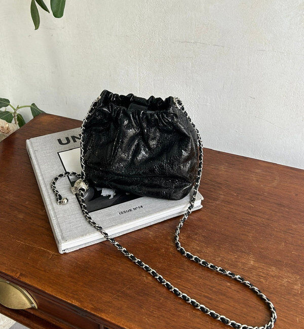  「【WEB限定】ギャザーメタリックキルト」|トートバッグ|