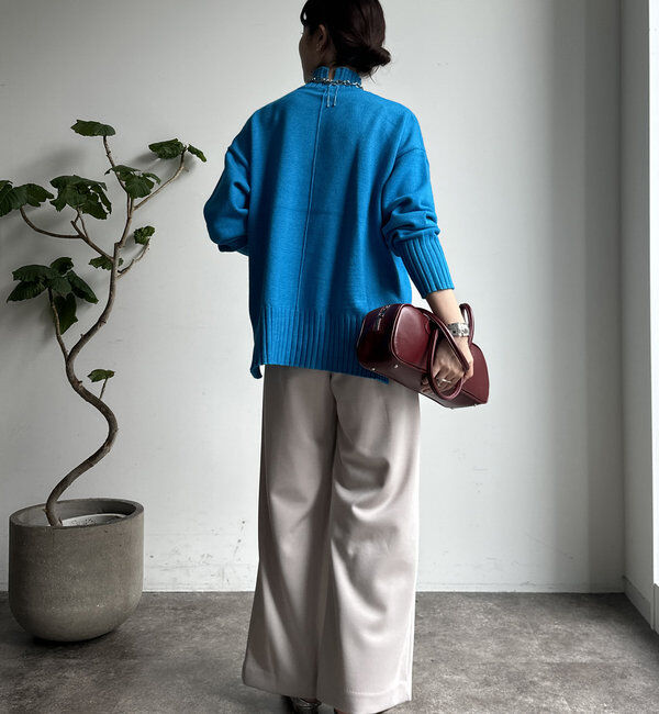  「【WEB限定】モッチリミドルゲージハイネックニット」|ニット・セーター|