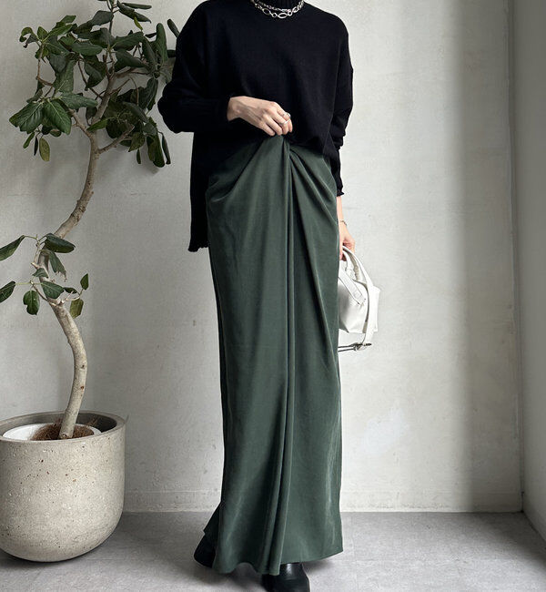  「【WEB限定】モッチリミドルゲージハイネックニット」|ニット・セーター|