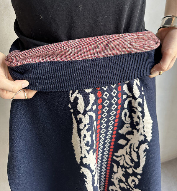  「【WEB限定】ジャガードニットフレアスカート」|スカート|