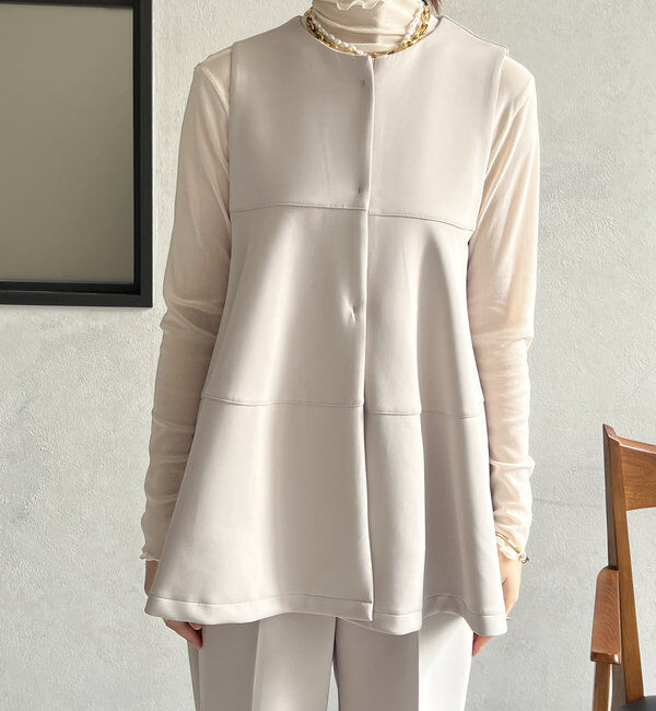  「【オケージョン対応】【WEB限定】モイストポンチティアードベスト」|ベスト・ジレ|