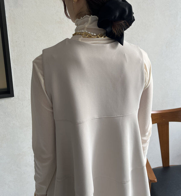  「【オケージョン対応】【WEB限定】モイストポンチティアードベスト」|ベスト・ジレ|