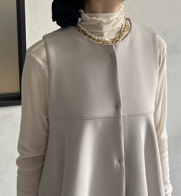  「【オケージョン対応】【WEB限定】モイストポンチティアードベスト」|ベスト・ジレ|