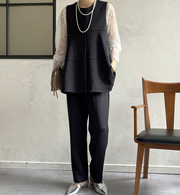  「【オケージョン対応】【WEB限定】モイストポンチティアードベスト」|ベスト・ジレ|