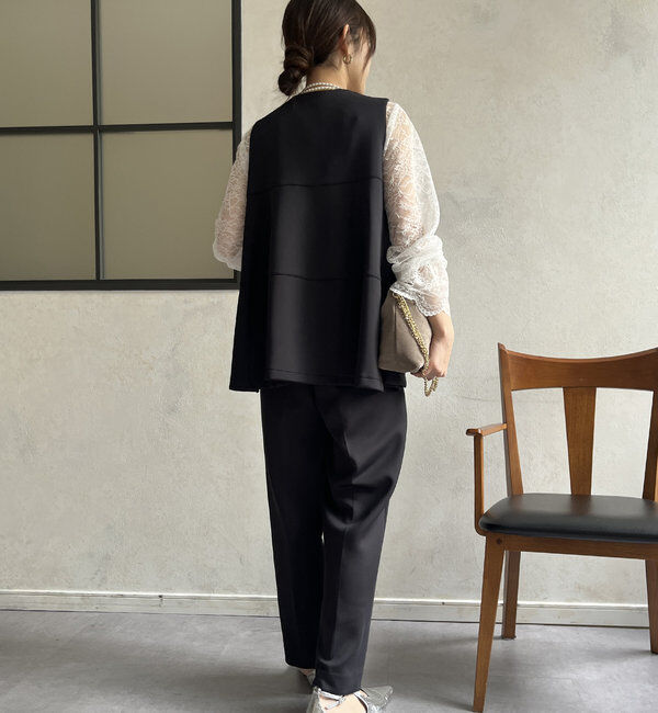  「【オケージョン対応】【WEB限定】モイストポンチティアードベスト」|ベスト・ジレ|