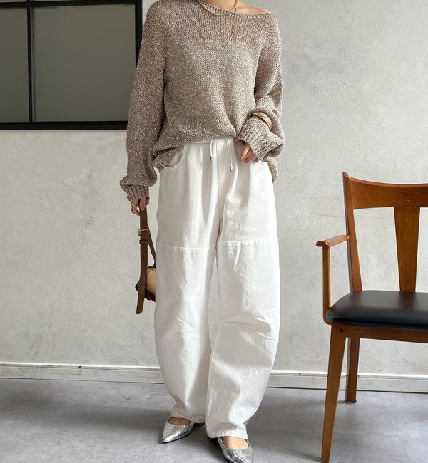  「ガーメントダイ切替パンツ」|チノ|