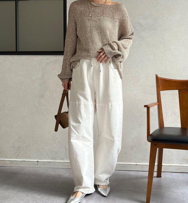  「ガーメントダイ切替パンツ」|チノ|