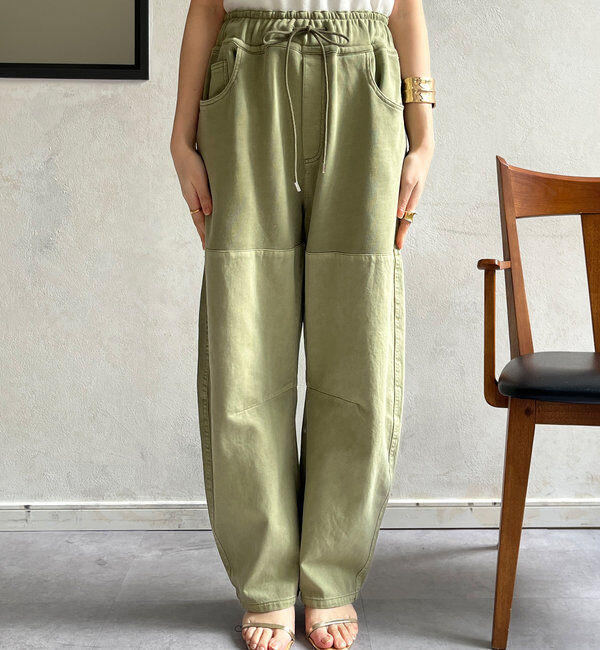  「ガーメントダイ切替パンツ」|チノ|