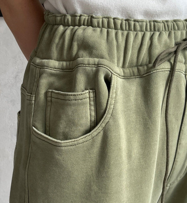  「ガーメントダイ切替パンツ」|チノ|