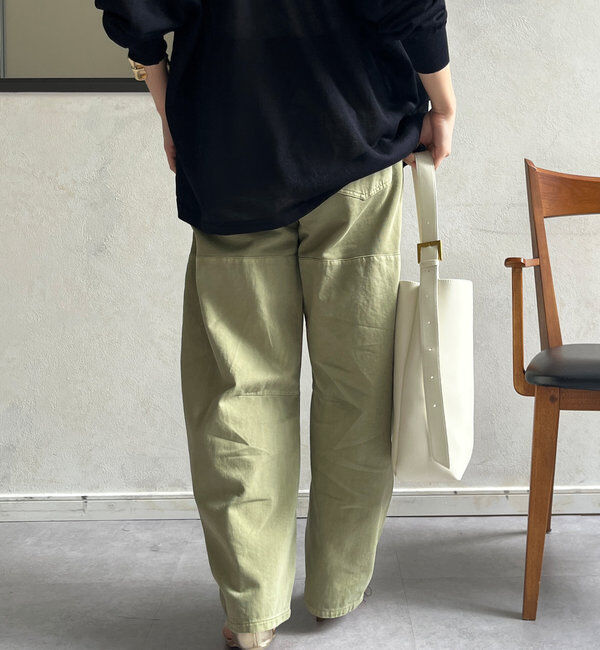  「ガーメントダイ切替パンツ」|チノ|