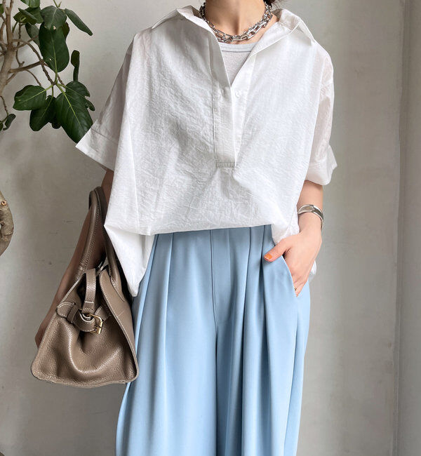  「バックシャーリングスキッパーシャツ」|シャツ・ブラウス|