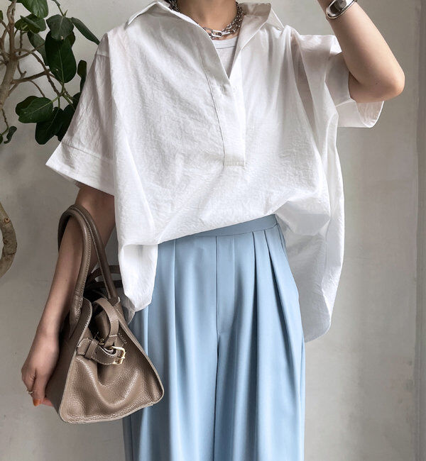  「バックシャーリングスキッパーシャツ」|シャツ・ブラウス|