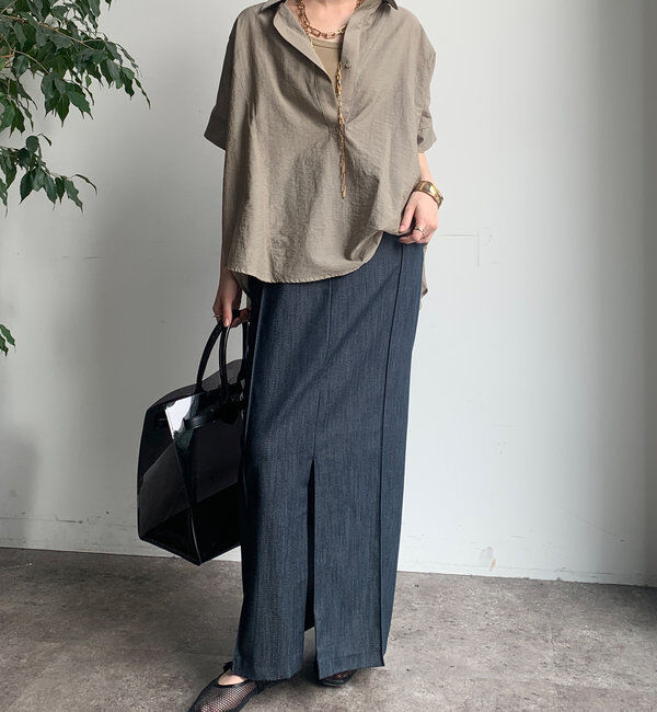  「バックシャーリングスキッパーシャツ」|シャツ・ブラウス|