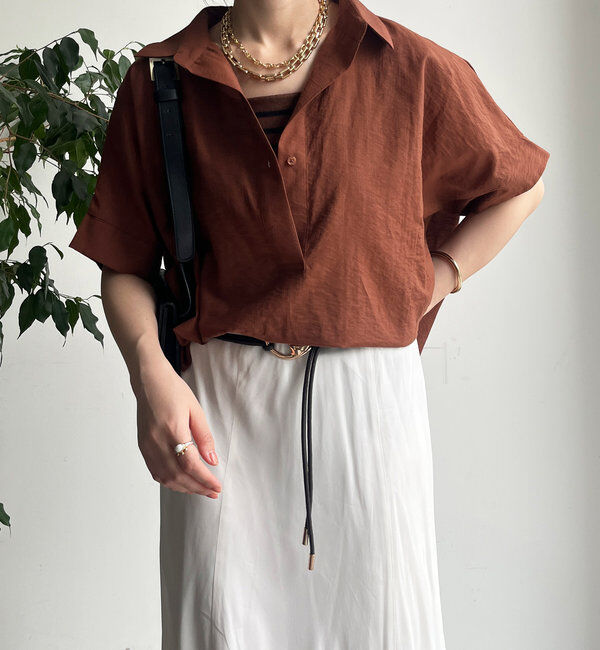  「バックシャーリングスキッパーシャツ」|シャツ・ブラウス|