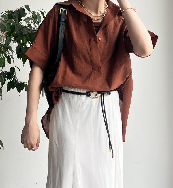  「バックシャーリングスキッパーシャツ」|シャツ・ブラウス|