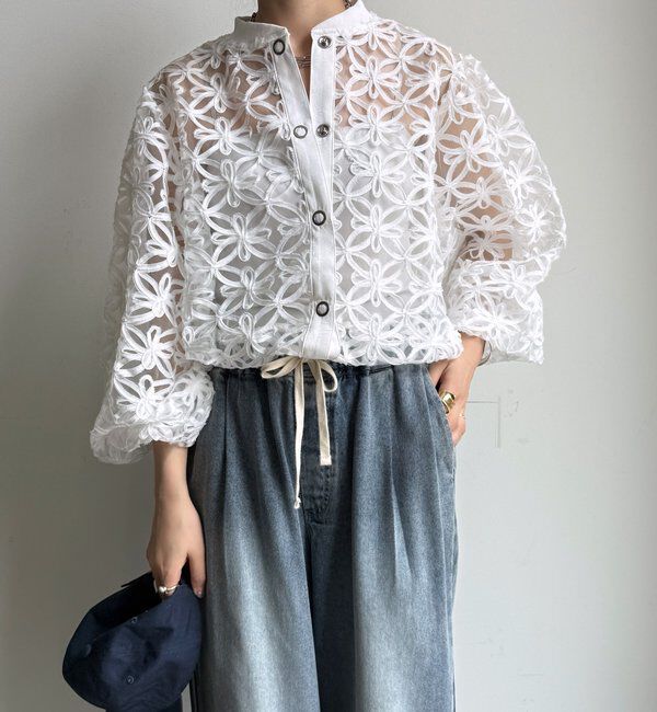  「【WEB限定】テープレースブルゾン」|ブルゾン・スタジャン|