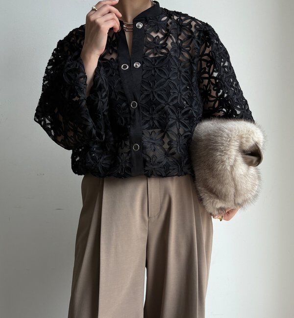  「【WEB限定】テープレースブルゾン」|ブルゾン・スタジャン|