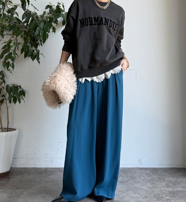  「【WEB限定】NORMANDIE裏毛バックジッププルオーバー」|Tシャツ・カットソー|