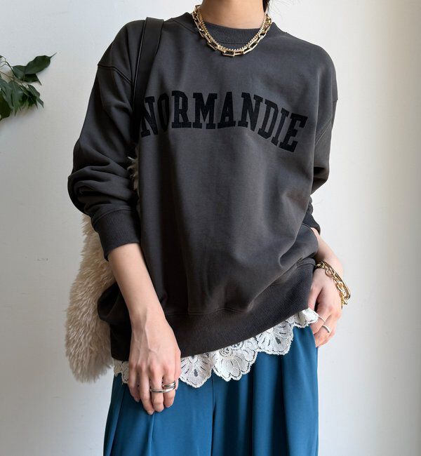  「【WEB限定】NORMANDIE裏毛バックジッププルオーバー」|Tシャツ・カットソー|
