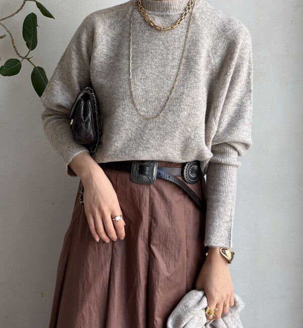  「【WEB限定】ストールセットニットトップス」|ニット・セーター|