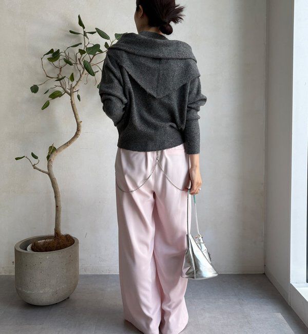  「【WEB限定】ストールセットニットトップス」|ニット・セーター|