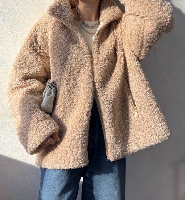  「【インフルエンサーOKOCHI企画】ボアブルゾン」|その他|