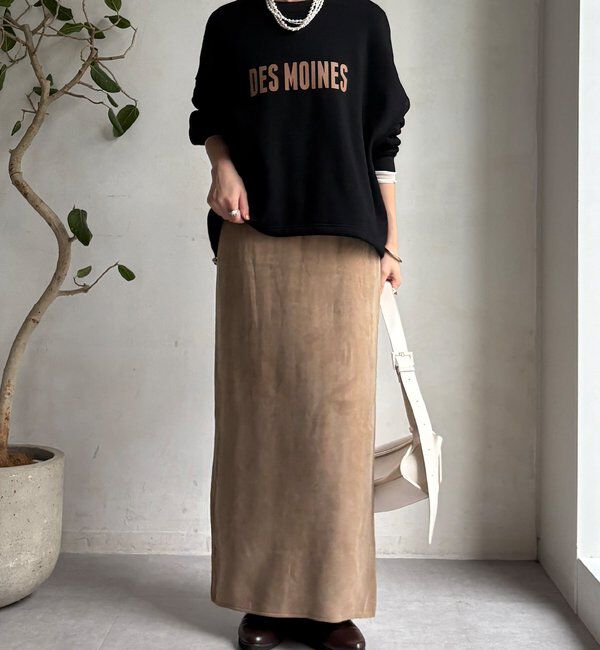  「サテンストレートスカート」|スカート|