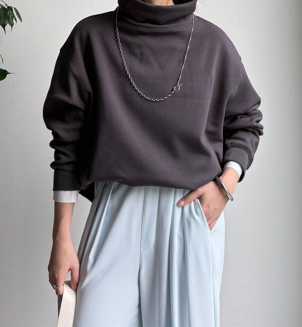  「裏起毛ハイネックプルオーバー」|Tシャツ・カットソー|