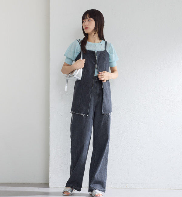  「【新色追加/3サイズ展開】ハイウエストストレートデニム」|デニム|