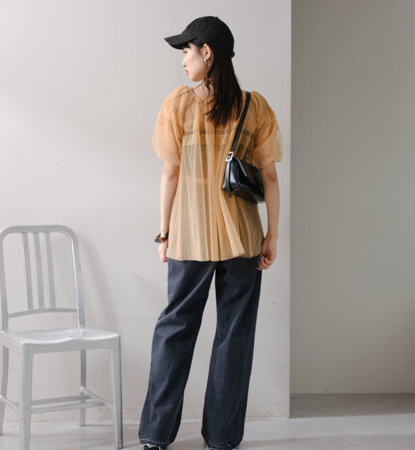  「【新色追加/3サイズ展開】ハイウエストストレートデニム」|デニム|