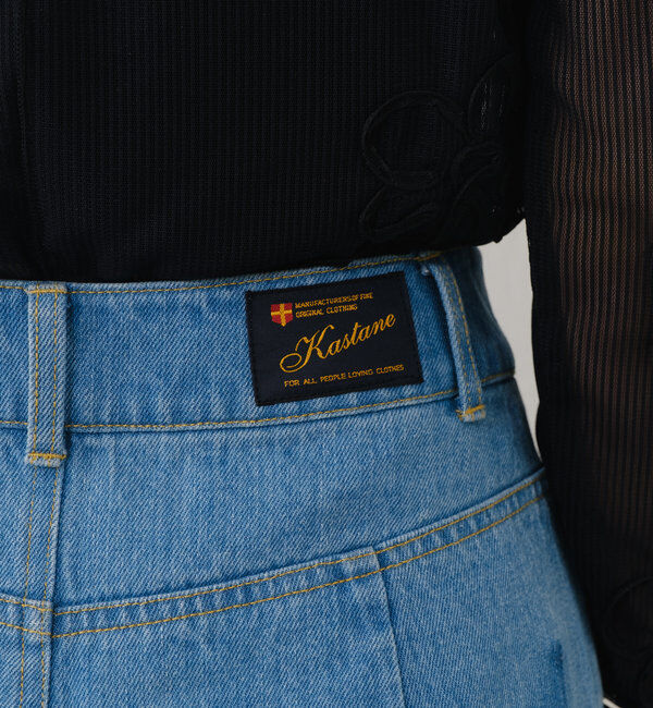  「【新色追加/3サイズ展開】ハイウエストストレートデニム」|デニム|