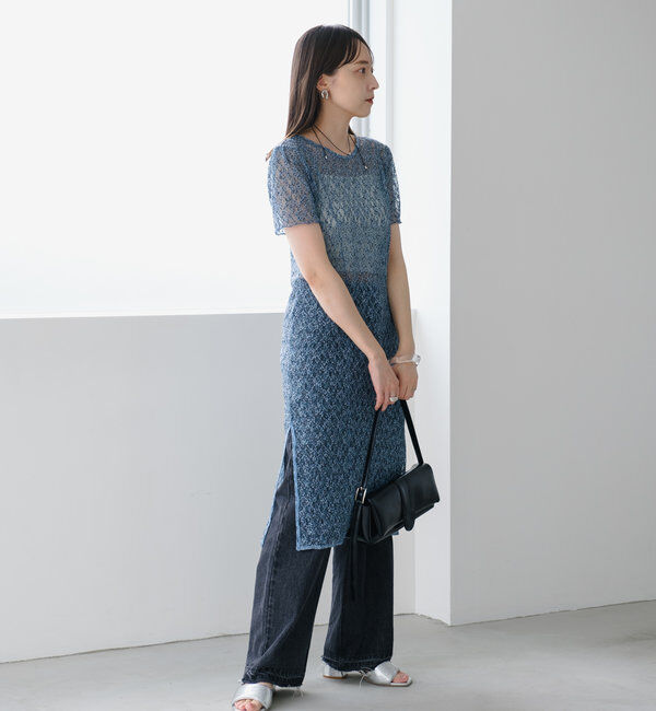  「【新色追加/3サイズ展開】ハイウエストストレートデニム」|デニム|