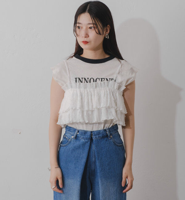  「レースフリルビスチェ」|シャツ・ブラウス|