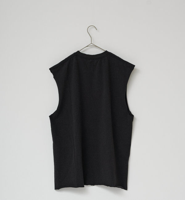  「【WHIMSIC/新色追加】ロゴプリントスリーブレスTシャツ」|キャミソール|