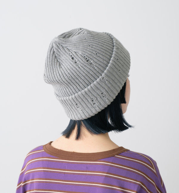  「【WHIMSIC】ダメージニットキャップ」|ハット|